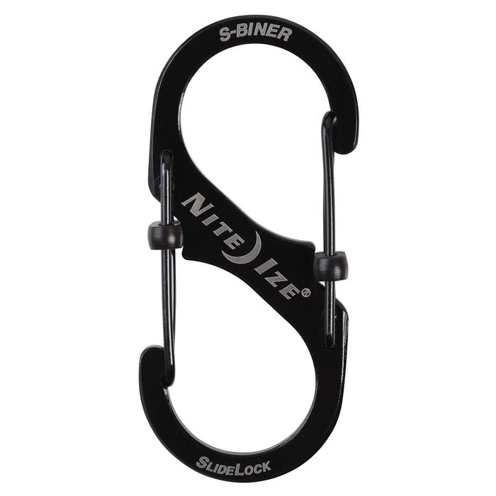 Nite Ize Black Stainless Steel Slidelock S-Biner # 3