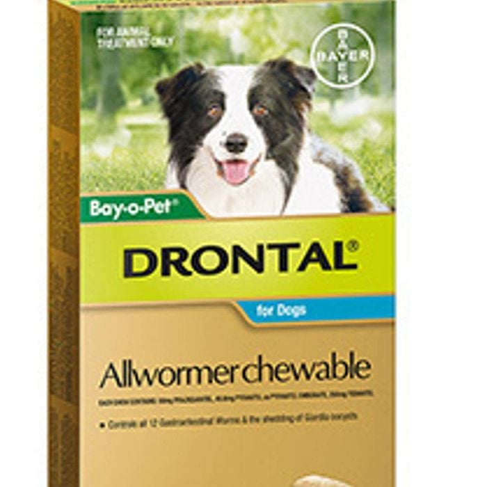 Drontal Chew Bay-o-pet Med Dog 10kg 20pk