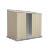 Absco Sheds 2.26 x 1.52 x 2.08m Classic Cream Ezislider Single Sliding Door Garden Shed