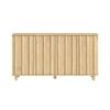 Cosmoliving Modern Fluted Sideboard Cabinet In Light Oak
