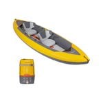 Inflatable Touring Kayak High-Pressure 2 Person - X100+ - Yellow