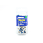 Narva 4mm Blue 2-Way Male / Female Electrical Terminal Connector - 10 Pack