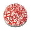 SOGA 45cm Red Premium Polyester Cotton Cushion with EPP Particle Insert for Enhanced Comfort