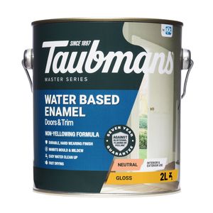 Taubmans 2L Neutral Gloss Water Based Enamel Paint