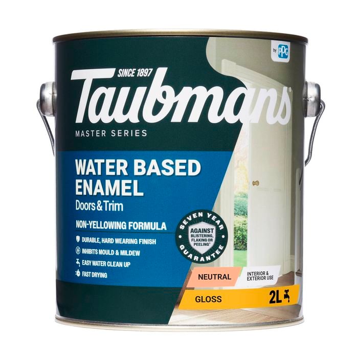 Taubmans 2L Neutral Gloss Water Based Enamel Paint
