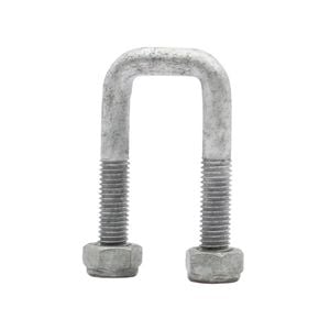 Sunrise U-bolts With Nyloc Nut 1/2" Galvanised - 24mm Square, 60mm - Ub24s60g