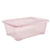 All Set 10L Pink Translucent Modular Storage Container