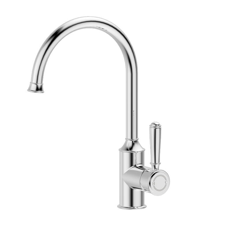 Mondella    Chrome Maestro Goose Neck Kitchen Sink Mixer - Chrome