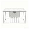 Costway Lift Top Coffee Table Modern Center Work Tea Storage White