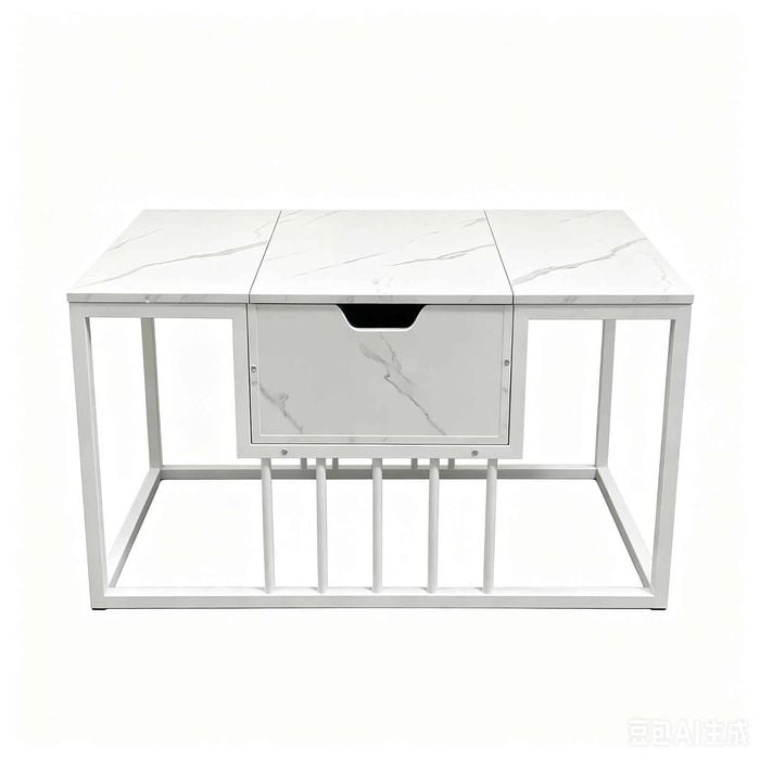 Costway Lift Top Coffee Table Modern Center Work Tea Storage White