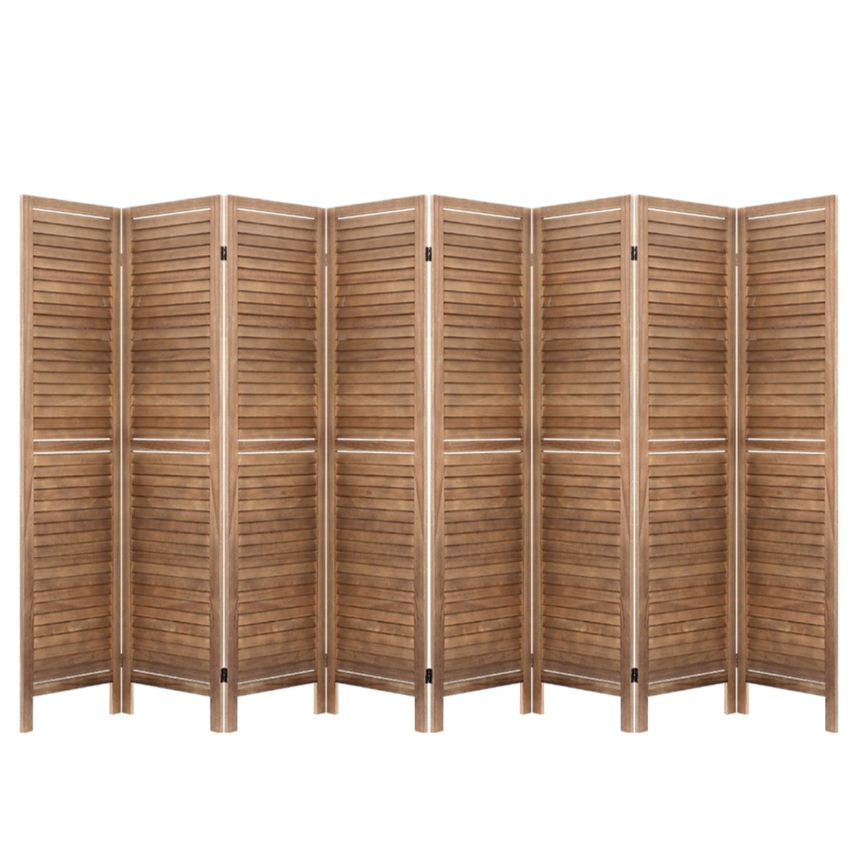Artiss 8 Panel Room Divider Screen Timber Oak - Bunnings Australia