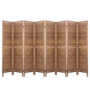 Artiss 8 Panel Room Divider Screen Timber Oak