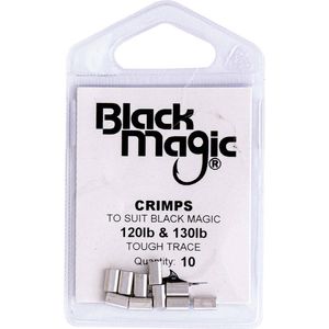 Black Magic Game Fishing Leader Aluminium Crimp 10 Pack 1.3mm (120130lb)