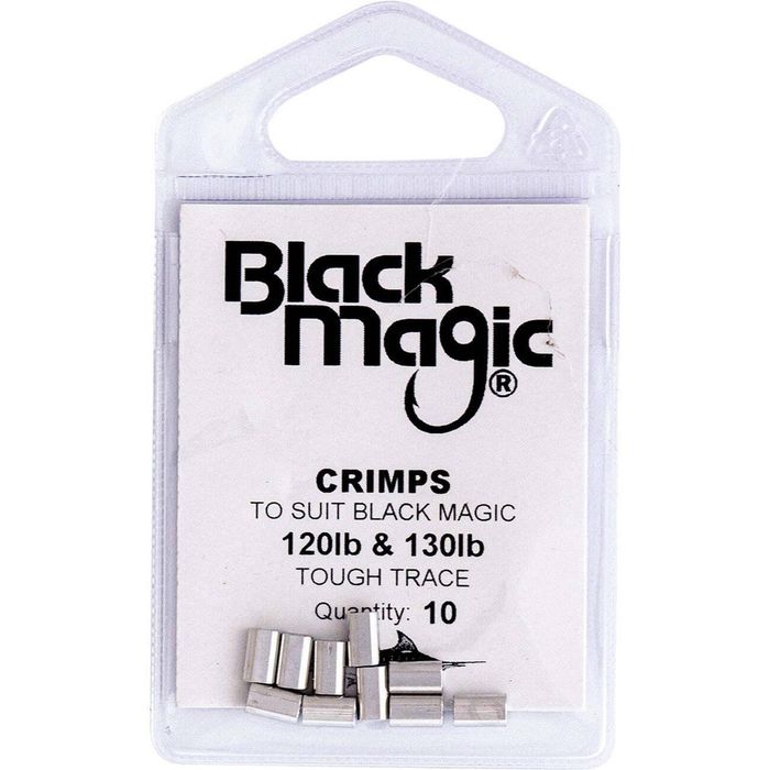 Black Magic Game Fishing Leader Aluminium Crimp 10 Pack 1.3mm (120130lb)