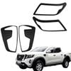 Black Headlight & Taillight Covers For Nissan Navara Np300 D23 2020-2023