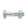 Zenith 1/2 x 2" Zinc Plated Hex Head Bolt and Nut