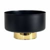 SS Collective Sleek Black Straight Multipurpose Bowl With Gold Base 28cm