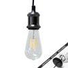 Snap Lighting Lennox - Gloss Black - Downlight to Pendant Light Suspension Kit
