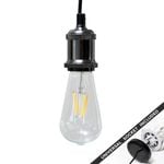 Snap Lighting Lennox - Gloss Black - Downlight to Pendant Light Suspension Kit