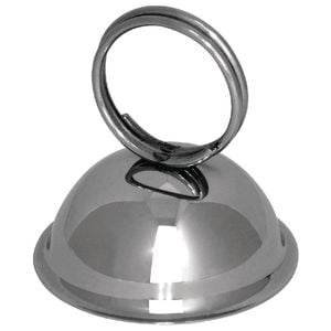 Olympia Ring Menu Card Holder Stainless Steel Dm220 60 X 58mm Tabletop Restaurant Cafe Display
