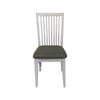 Foxglove PU Seat Dining Chair Set of 2 Solid Ash Wood Dining Furniture - White