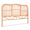 Artiss Bed Headboard Queen Bedhead Rattan - NERO Pine