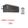 Voltx 12v 300ah Lithium Battery 3840wh + 3kw Inverter
