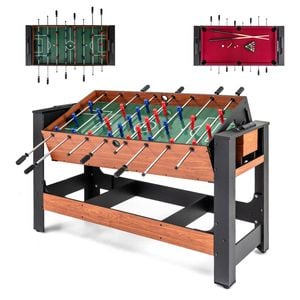 Costway Swivel Game Table 2 In 1 Foosball & Pool Combo