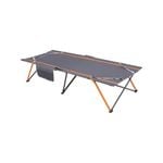Wildtrak Jumbo Easy Up 218x42cm Stretcher Single Bed W/ Carry Bag - Grey