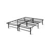 Artiss Folding Bed Frame Black Metal Bedframe Base Queen Size