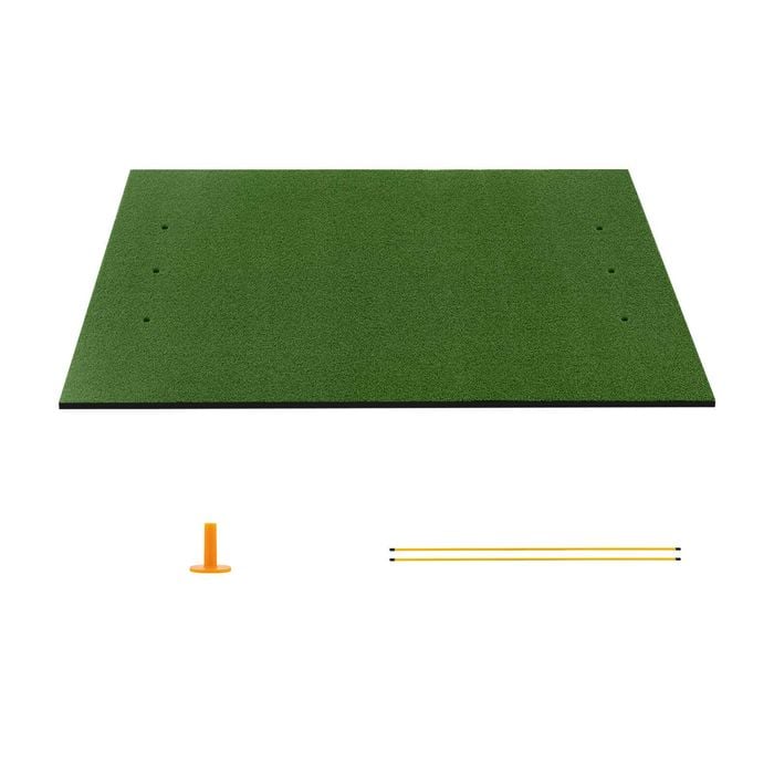 Costway 1.2×1.5m Golf Hitting Practice Mat Artificial Turf Lawn Grass Green