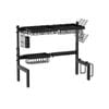 CARLA HOME Adjustable Over the Sink Dish Drying Rack with Utensil Holder, Hooks & Cutting Board Rack for Kitchen Counter Storage