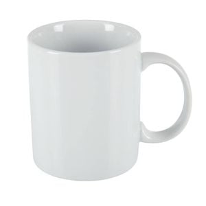 Olympia Mugs Whiteware Standard 12 Pack 284ml Ceramic White Coffee Tea Drinking Cups