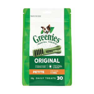 Greenies Original Dental Dog Treat Petite 7-11kg - 510g (30 Treats)