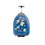 Costway Kids Carry-On Luggage Trolley luggage Travel Suitcase kidren Gift Blue