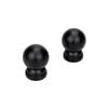 Pillar 16mm Black Ball Curtain Rod Finials
