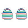 2PK Annabel Trends 30cm Neoprene Lunch Bag - Bright Stripes