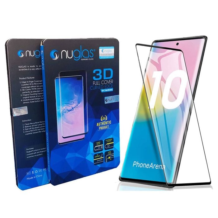 Nuglas Screen Protector Nuglass 3d Full Cover Curved Edge For Galaxy Note 10 Black