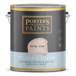 Porter's 2L Petal Pink Eggshell Finish Broadwall Washable Paint