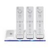 4pcs Rechargeable Battery Pack Charger Dock Station For Wii Remote Controller