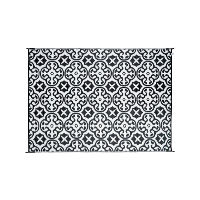Outdoor Rug / Camping Mat - Lisboa Black And White