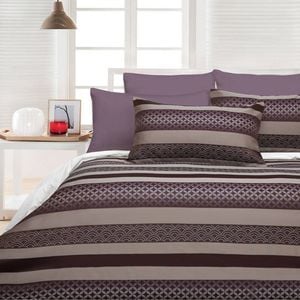 Accessorize 300TC Hyatt Purple Quilt Cover Set Single