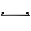 Barelli 600mm Matte Black Serenita Double Towel Rail