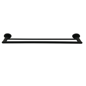 Barelli 600mm Matte Black Serenita Double Towel Rail