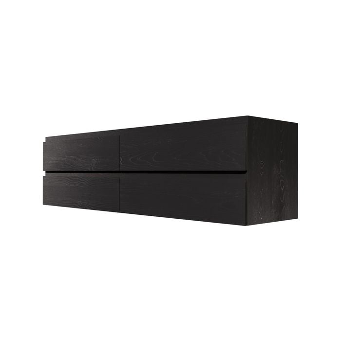 Stein 1800 x 450 x 500mm Black Select Wall Hung Vanity - Cabinet Only
