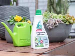Fertiliser - Watering can - Pot plants - Garden - Close up - Hortico - Yates