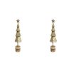 2x LVD Metal/Wood Xmas Tree On Stump Christmas Holiday Decor Large 37.5cm Gold