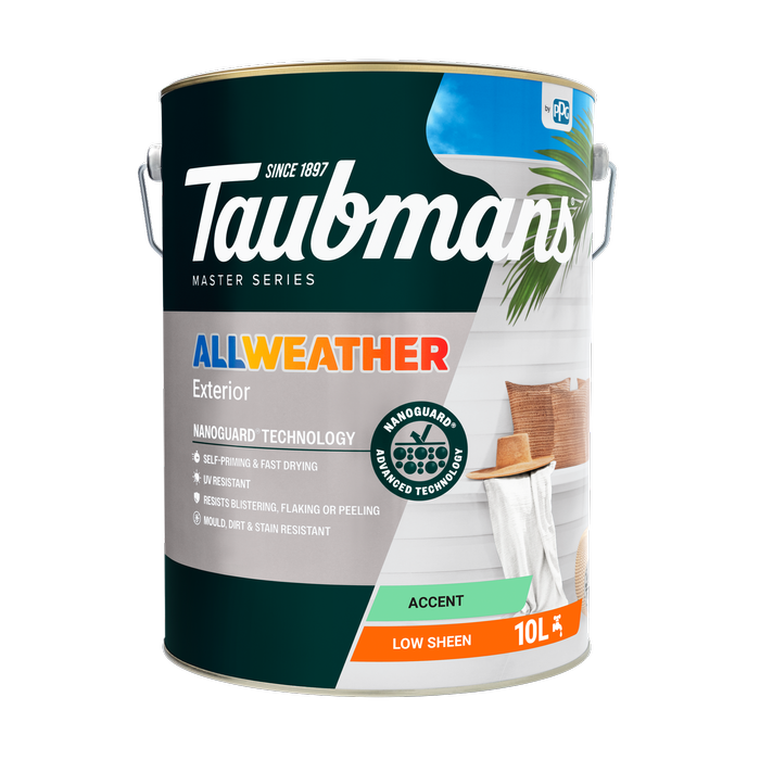 Taubmans 10L Accent Low Sheen All Weather Exterior Paint