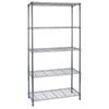 Pinnacle 1800 x 911 x 450mm Chrome 5 Shelf Wire Storage Unit