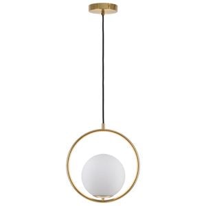 Mercator Edith 1-Light Pendant in Brushed Brass